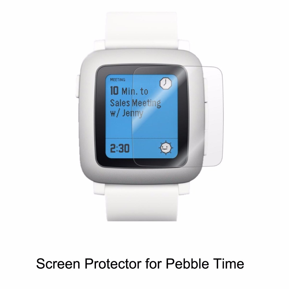 Pebble Smartwatch Accessories - 6* Clear LCD PET Film Anti-Scratch