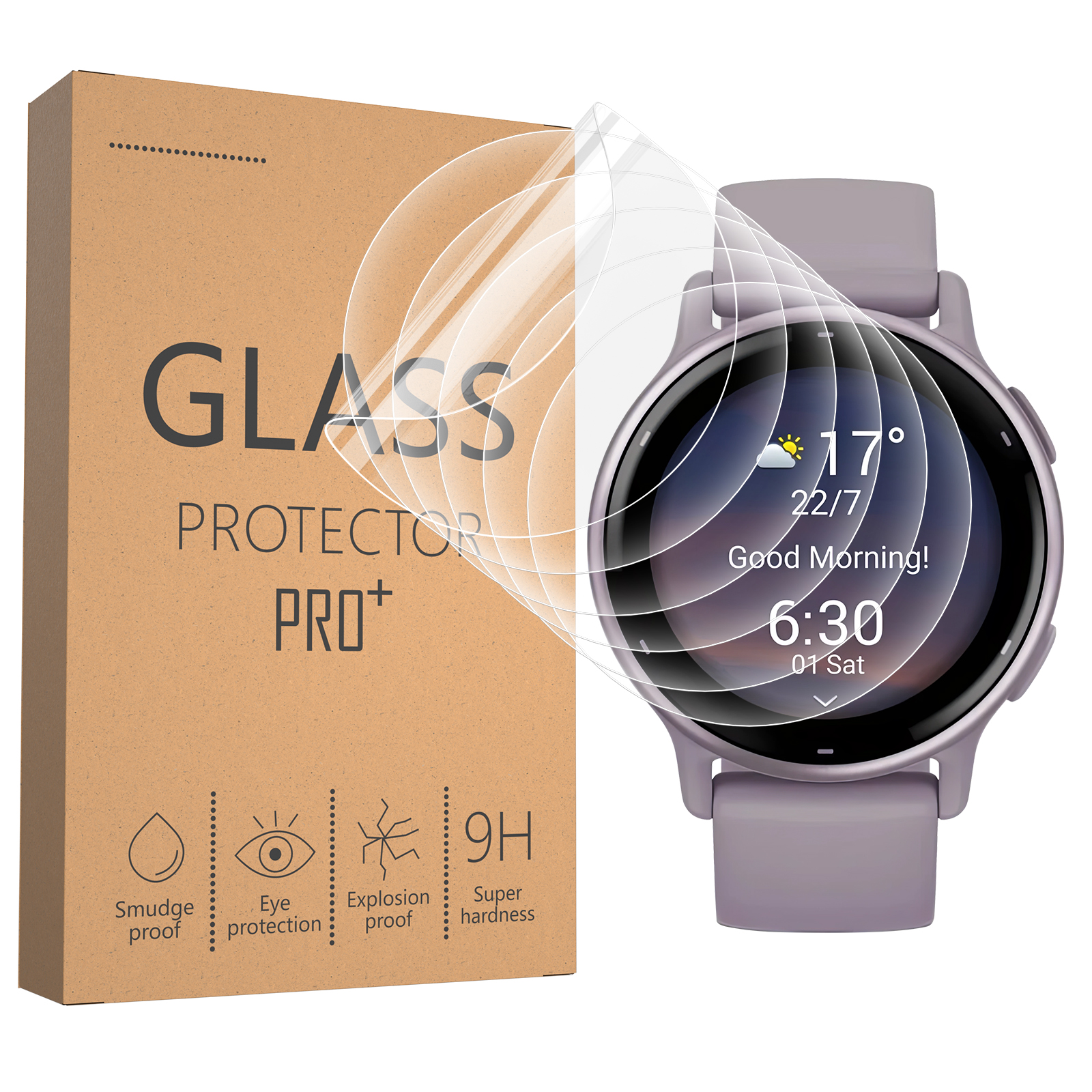 Smartwatch Icon - Soft Clear Protective Film For Garmin