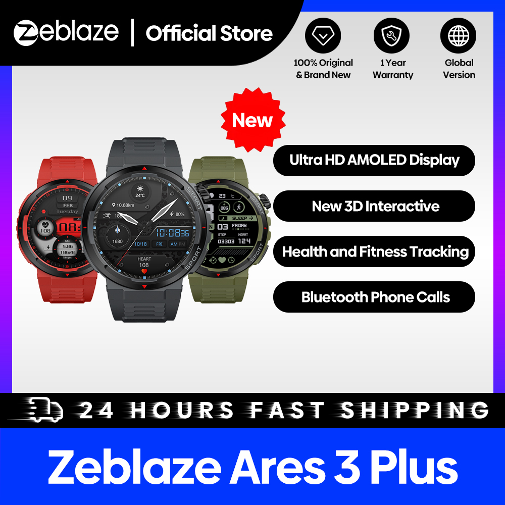 Smartwatch X12 - New Zeblaze Ares 3 Plus 1.43''
