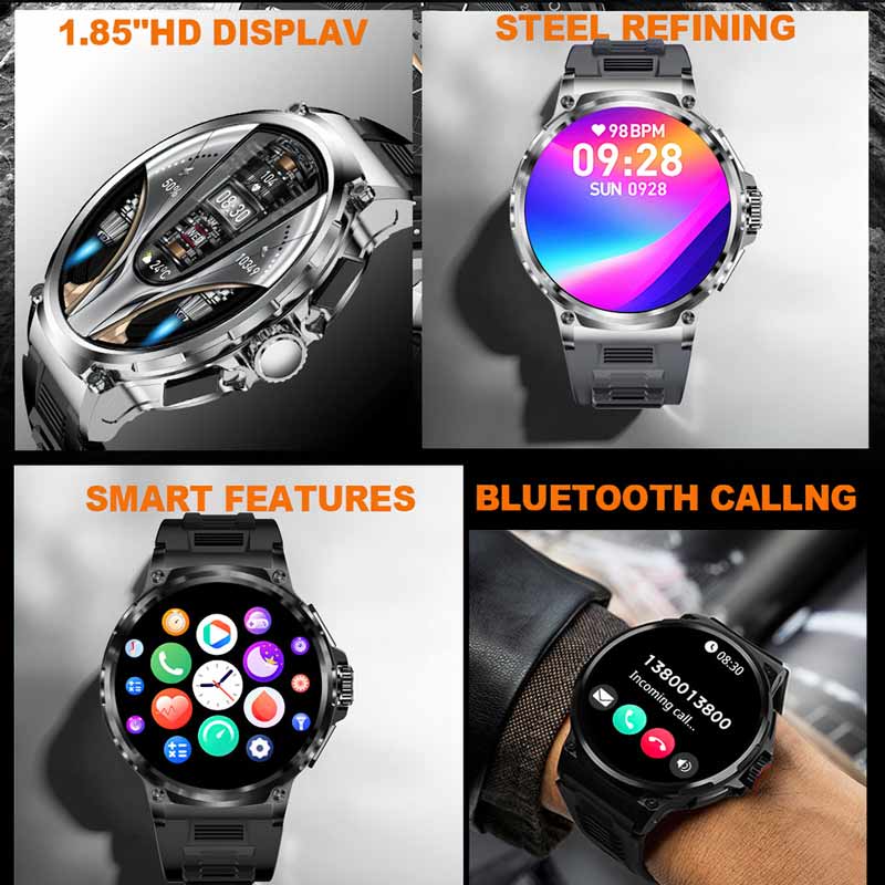 NORTH EDGE 1.85' HD Display Sm - Smartwatch Instagram 리뷰 및 가격
