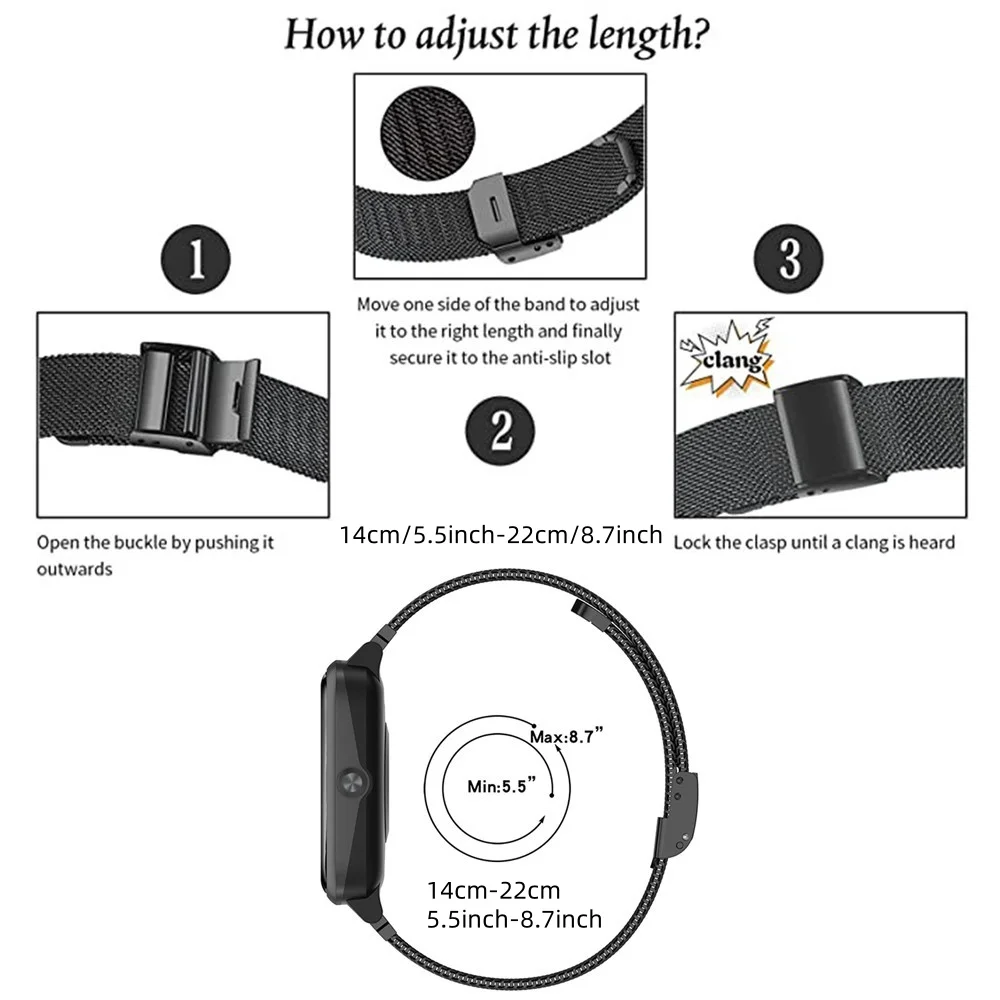 Metal Bands for Huawei Band 6/ - Stainless Mesh Band 리뷰 및 가격