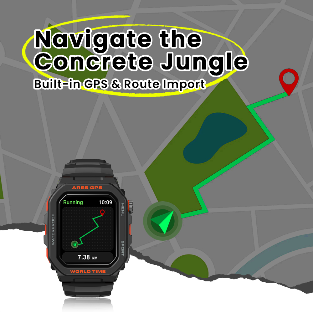 New Zeblaze Ares GPS Smart Wat - Smartwatch Instagram 리뷰 및 가격