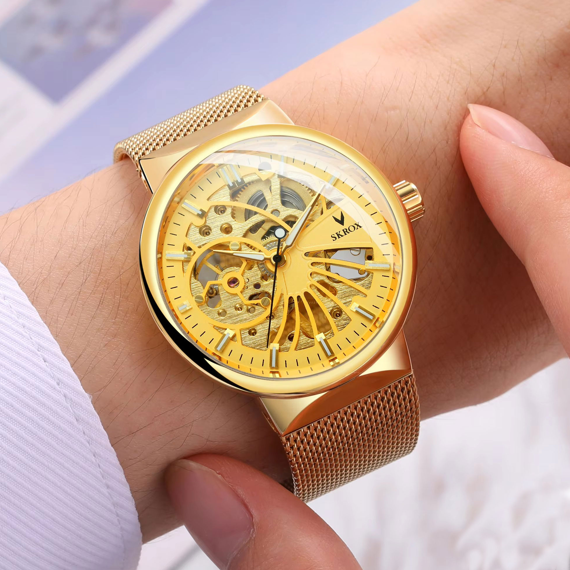 SKROX Luxury Brands Fashion Ma - Stainless Mesh Band 리뷰 및 가격