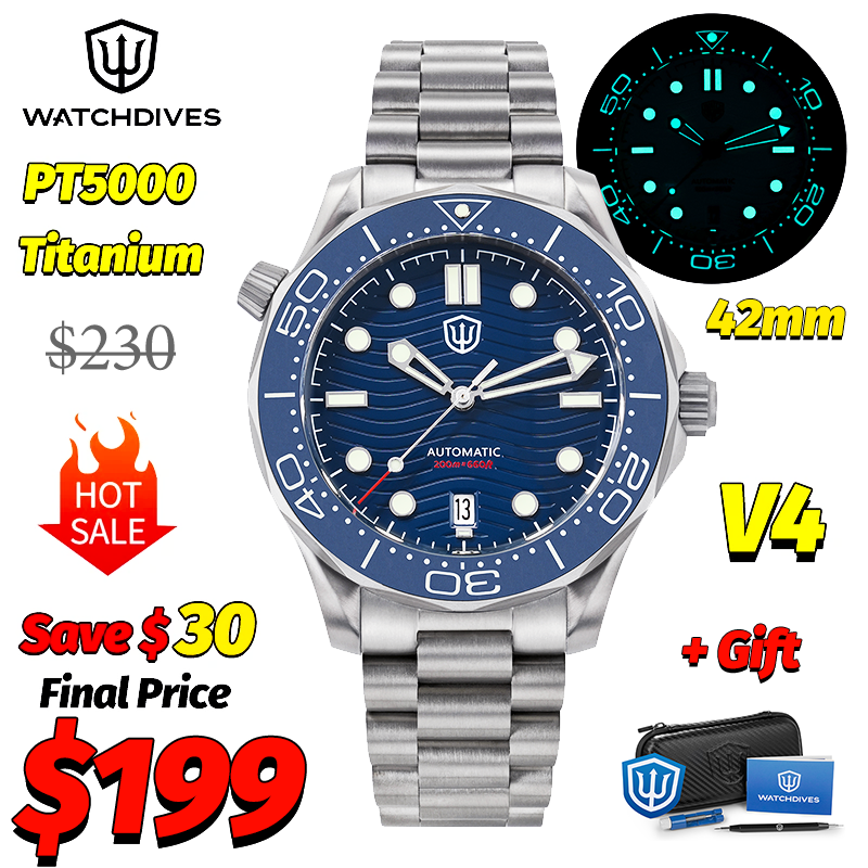 Watchdives WD007 V4 007 NTTD M - Accessories With Watch 리뷰 및 가격