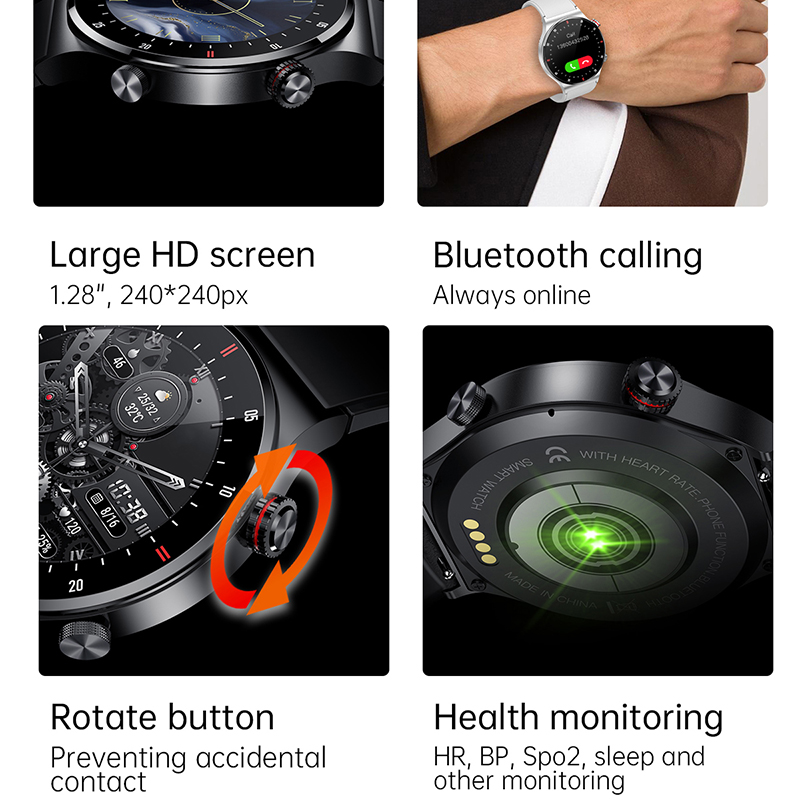 GPS ECG+PPG Bluetooth Call Sma - Smartwatch Custom 리뷰 및 가격