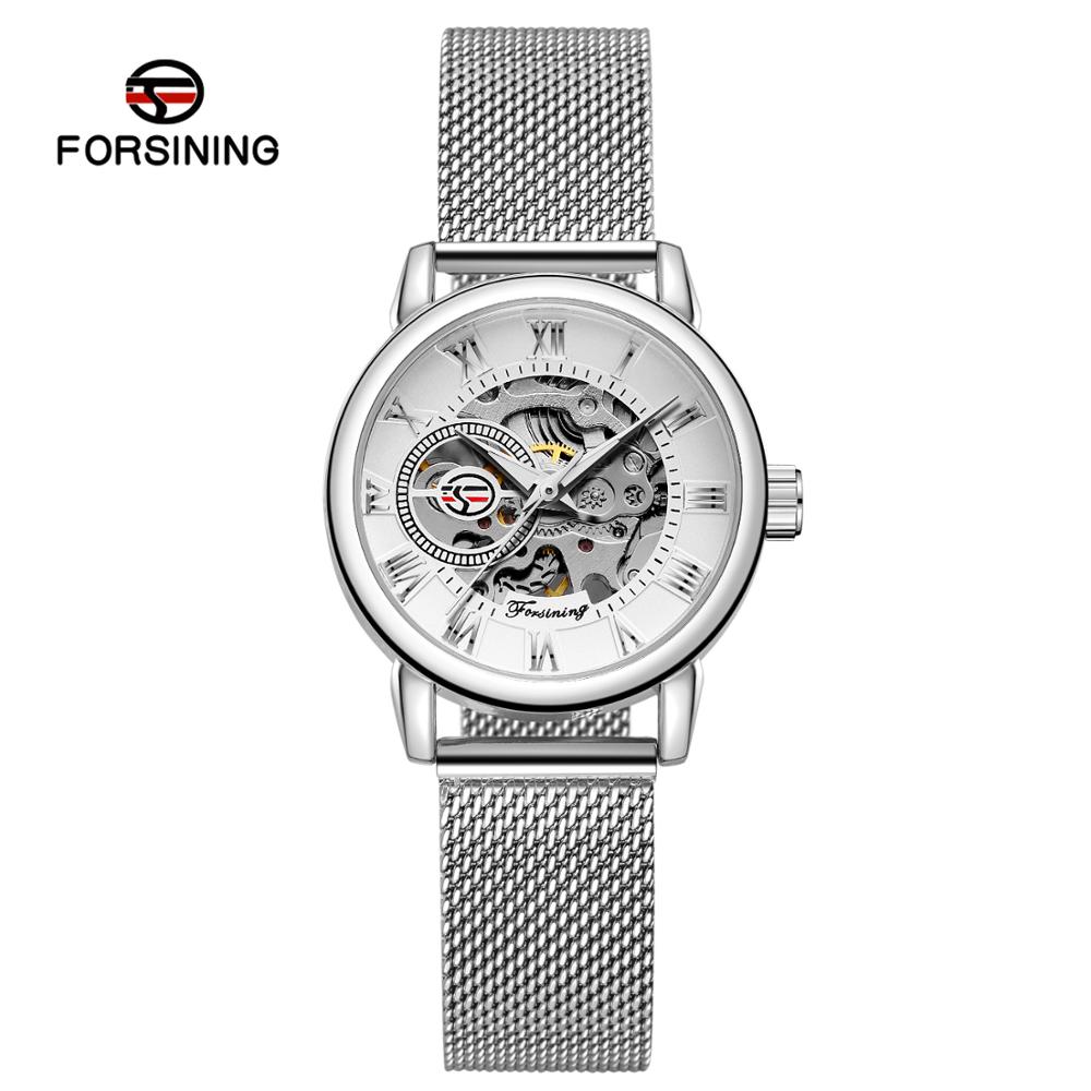 Reloj Mujer FORSINING Fashion  - Stainless Mesh Band 리뷰 및 가격