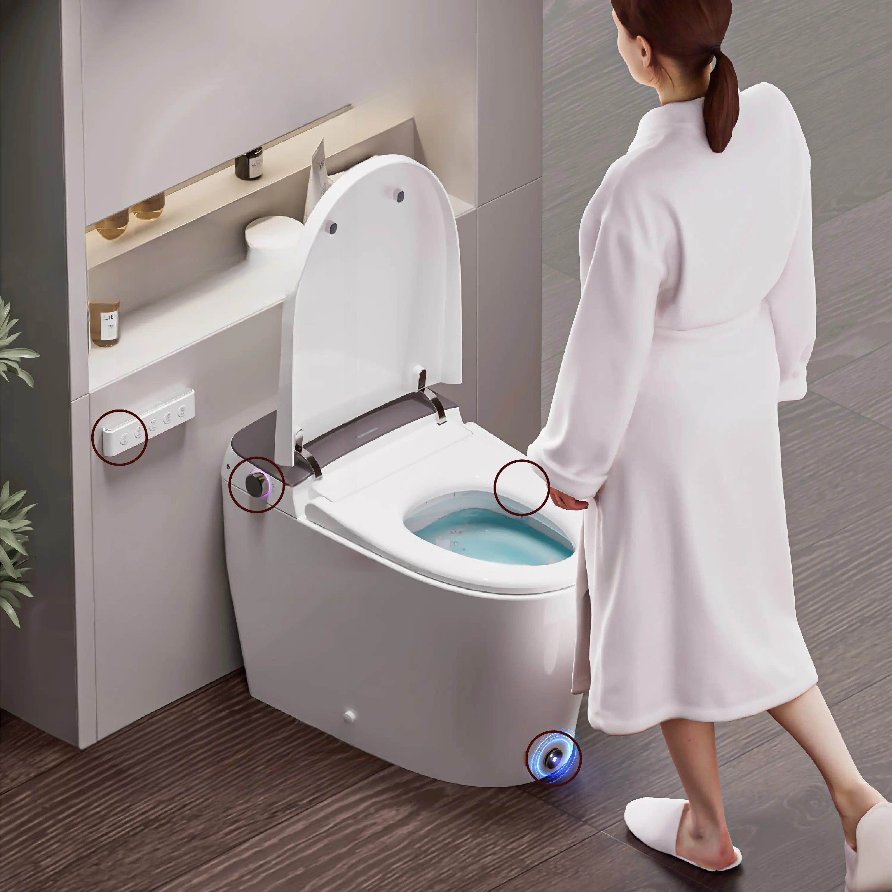 Automatic Wall Hung Smart Bide - Smart Accessories 리뷰 및 가격