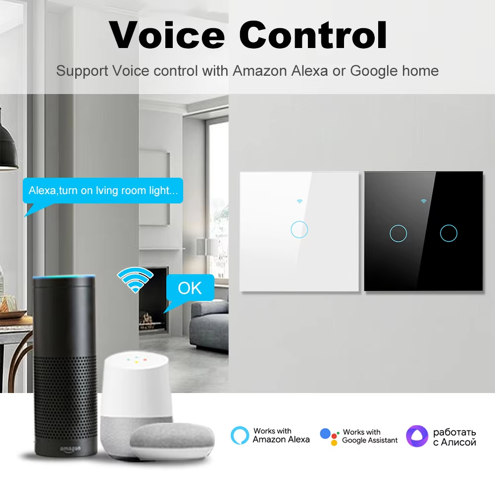 WiFi RF 433mhz Touch Wall Ligh - Smart Accessories 리뷰 및 가격