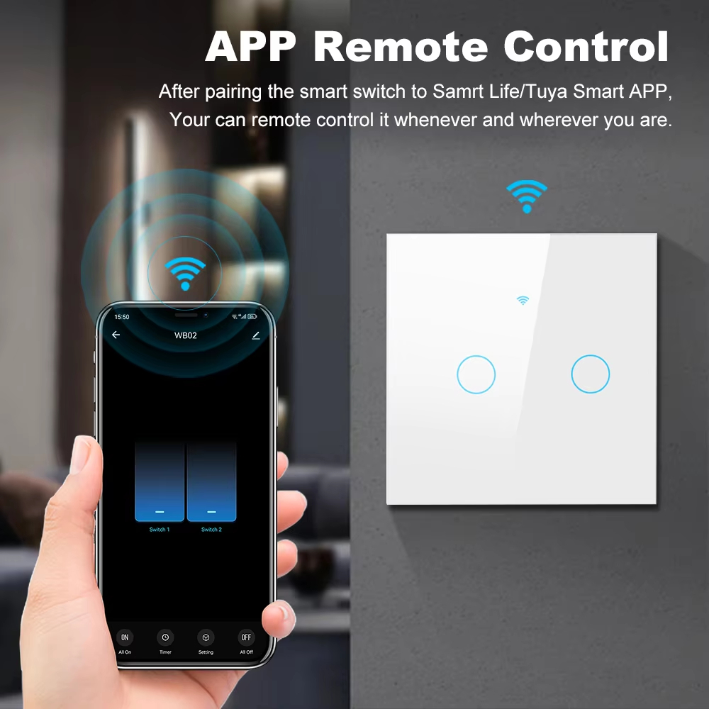 WiFi RF 433mhz Touch Wall Ligh - Smart Accessories 리뷰 및 가격