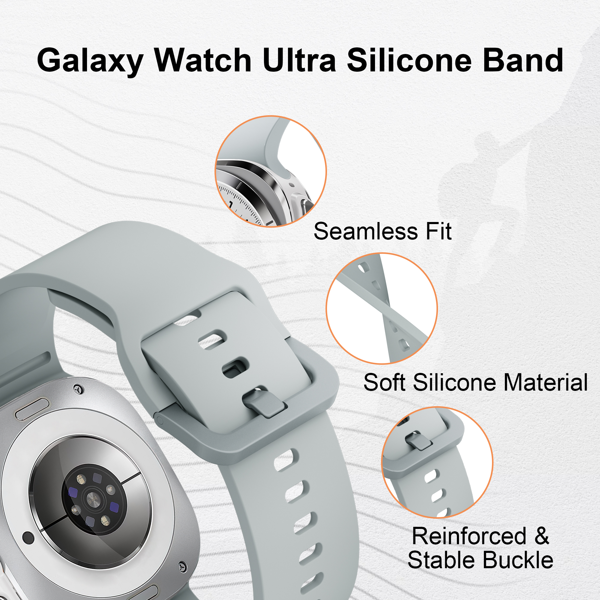Original Silicone Band For Sam - Samsung Smartwatch Ultra Accessories 리뷰 및 가격