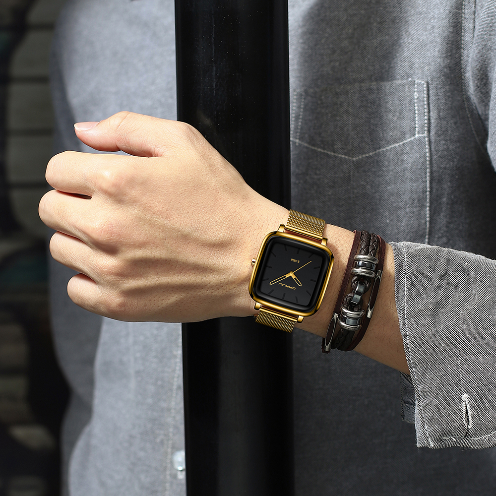 CRRJU Mens Watches Top Brand L - Stainless Mesh Band 리뷰 및 가격