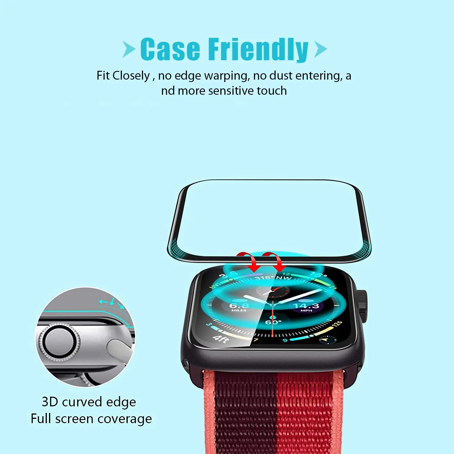 Screen Protector 3D Tempered F - Smartwatch Icon 리뷰 및 가격