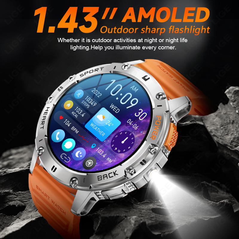 LIGE 1.43 Inch AMOLED Screen B - Smartwatch Instagram 리뷰 및 가격