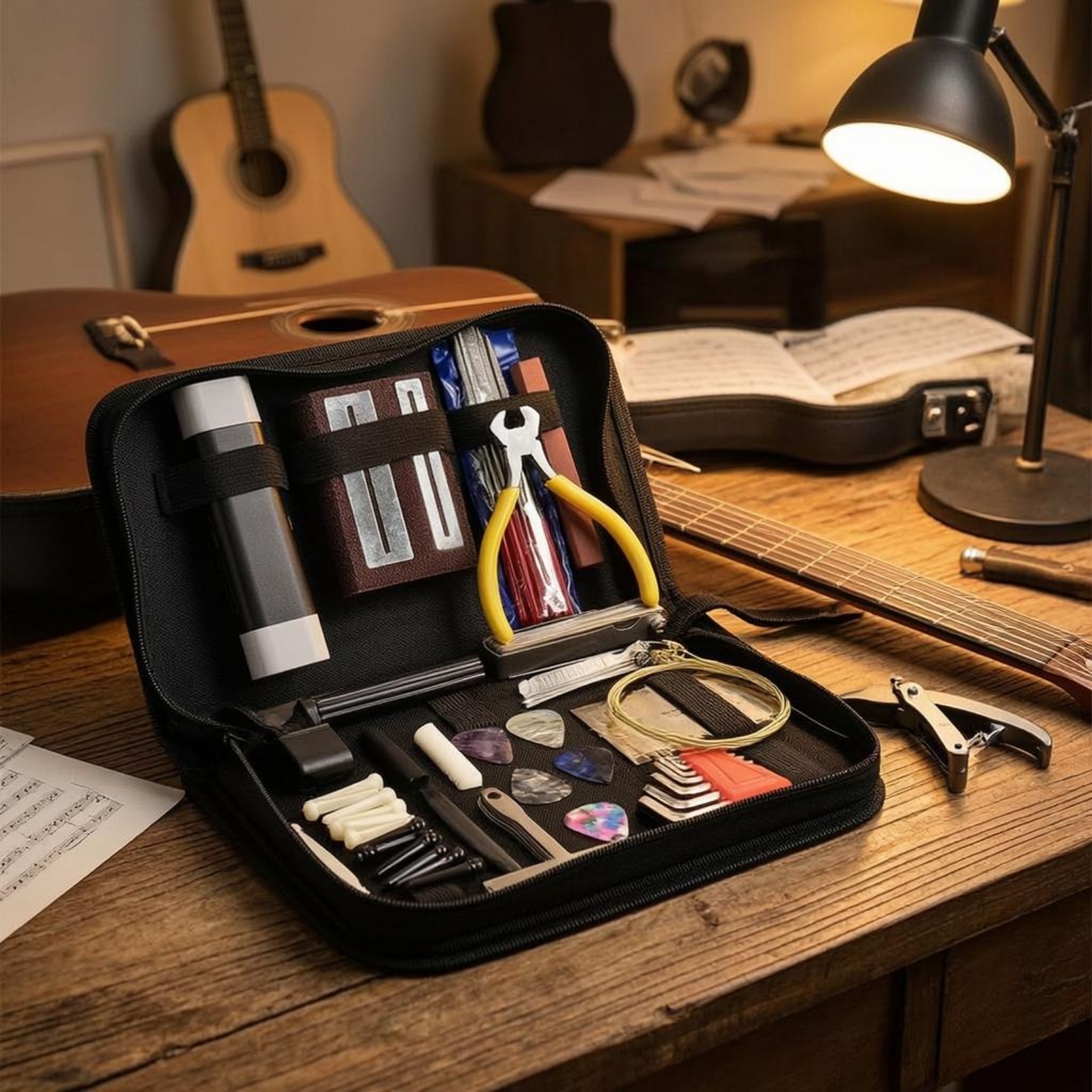 Guitar Repair Toolkit Elastic  - Tool Kit Strap Change 리뷰 및 가격