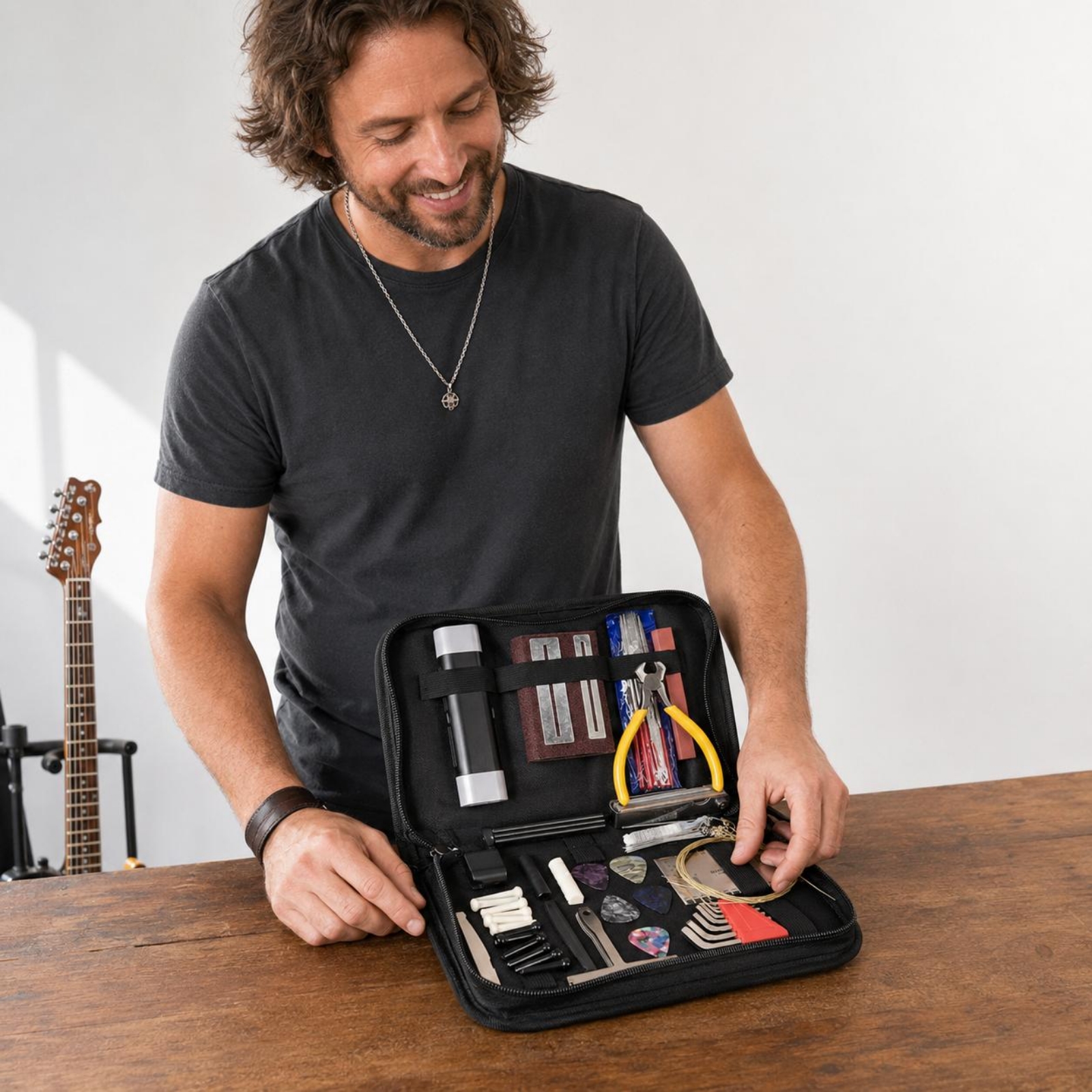 Guitar Repair Toolkit Elastic  - Tool Kit Strap Change 리뷰 및 가격