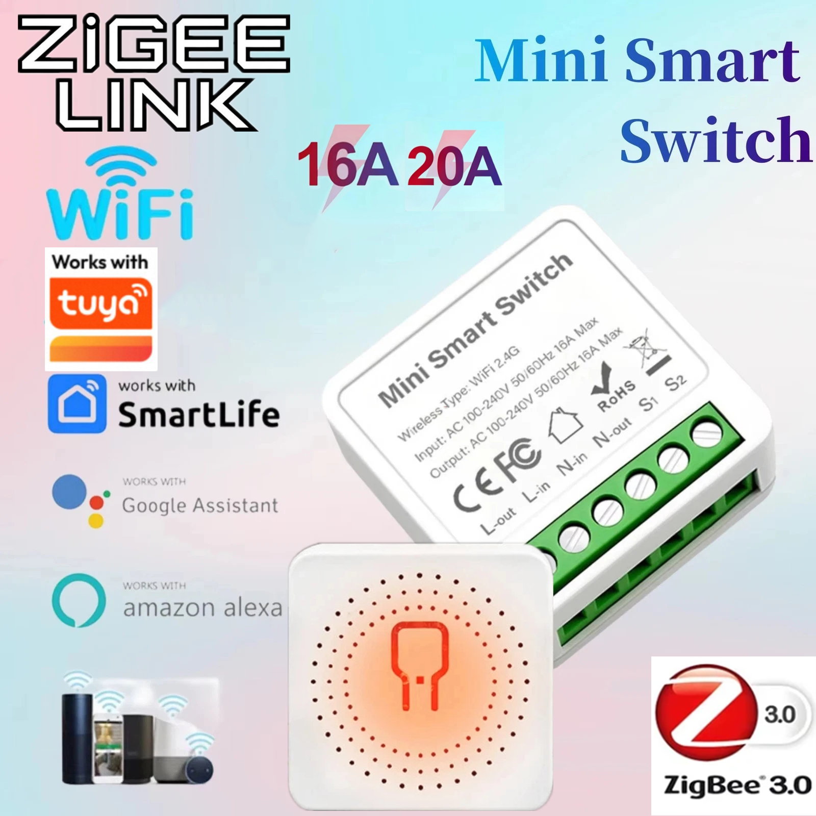 For Tuya Mini Smart WiFi Switc - Smart Accessories 리뷰 및 가격