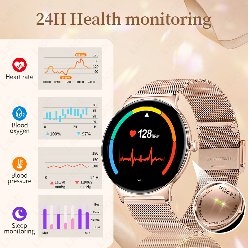 LIGE New Ultra Thin Smart Watc - Smartwatch Custom 리뷰 및 가격