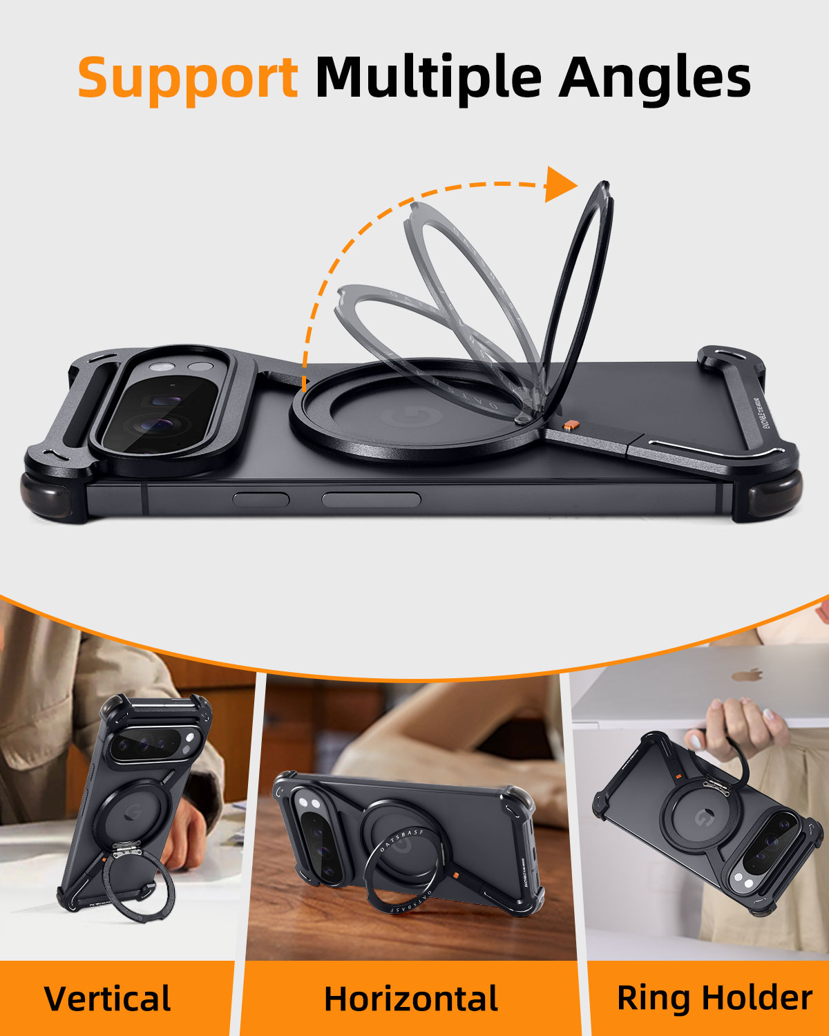 Oatsbasf Metal Phone Case for  - Magnetic Charging Stand 리뷰 및 가격