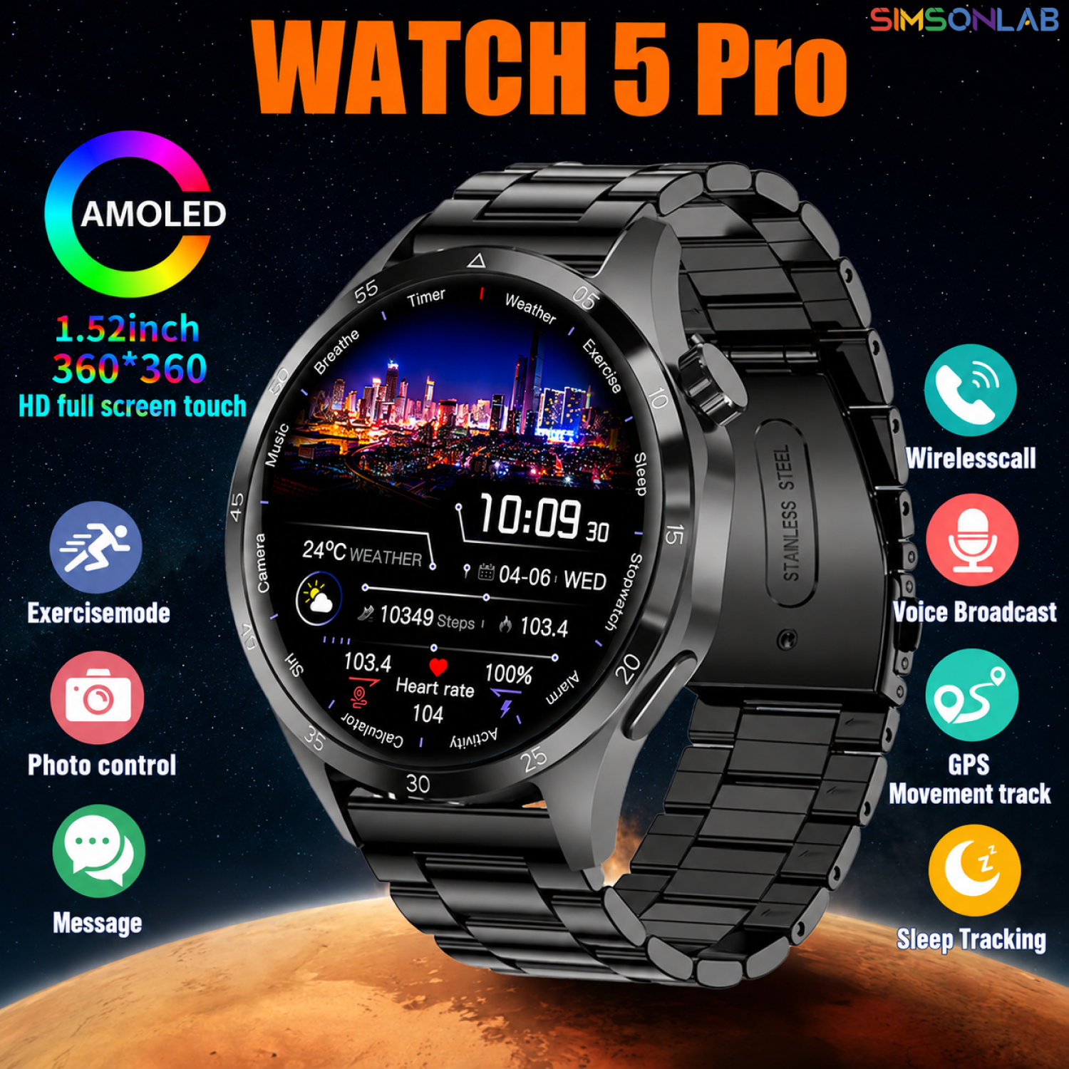 2026 Watch 5 Pro GPS Track Com - Smartwatch Instagram 리뷰 및 가격