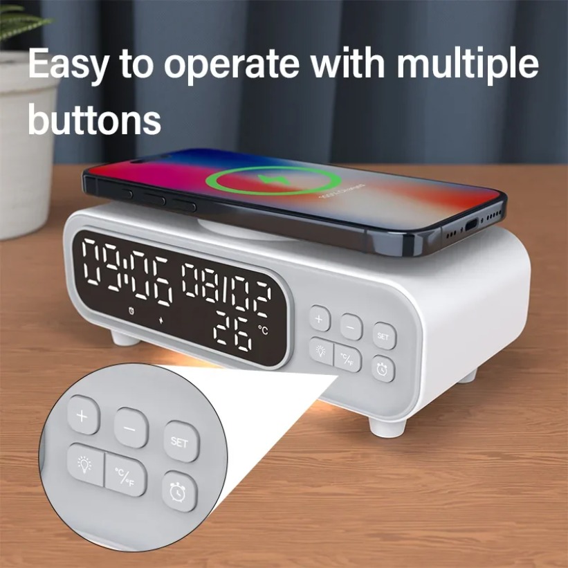 15W Wireless Charger Time Alar - Wireless Charger Watch 리뷰 및 가격