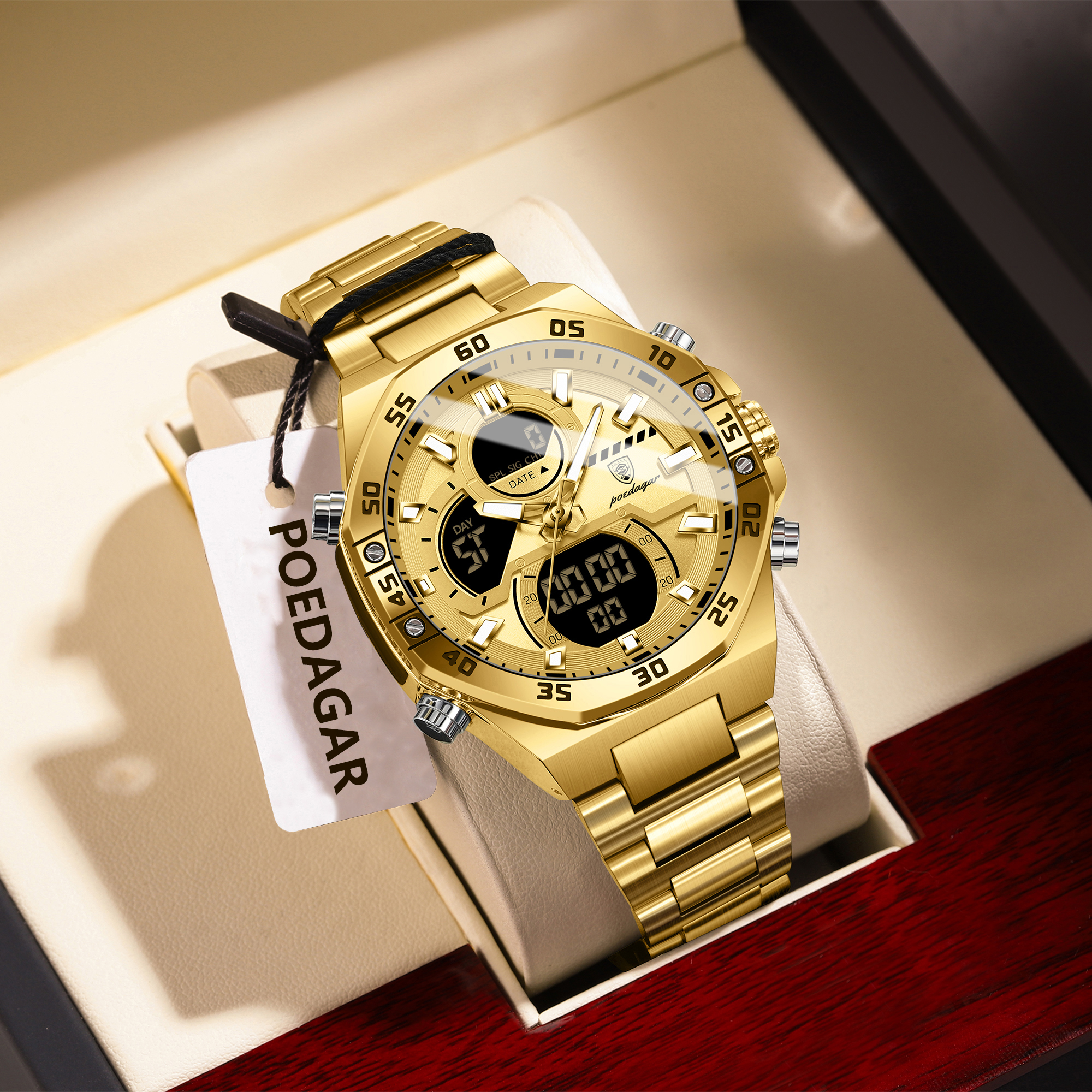 POEDAGAR Sport Men Watch LED W - Accessories With Watch 리뷰 및 가격
