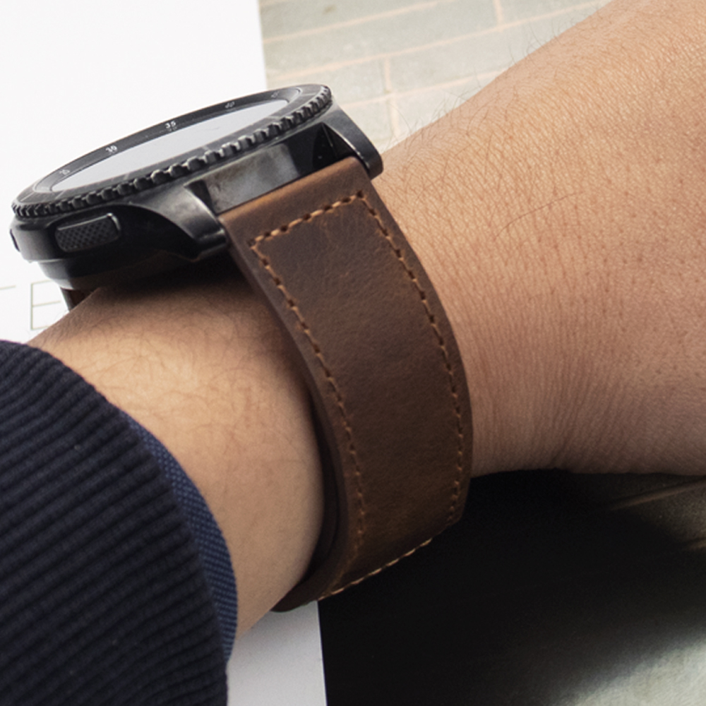20mm 22mm Genuine Leather Watc - Smartwatch Accessories Shop 리뷰 및 가격