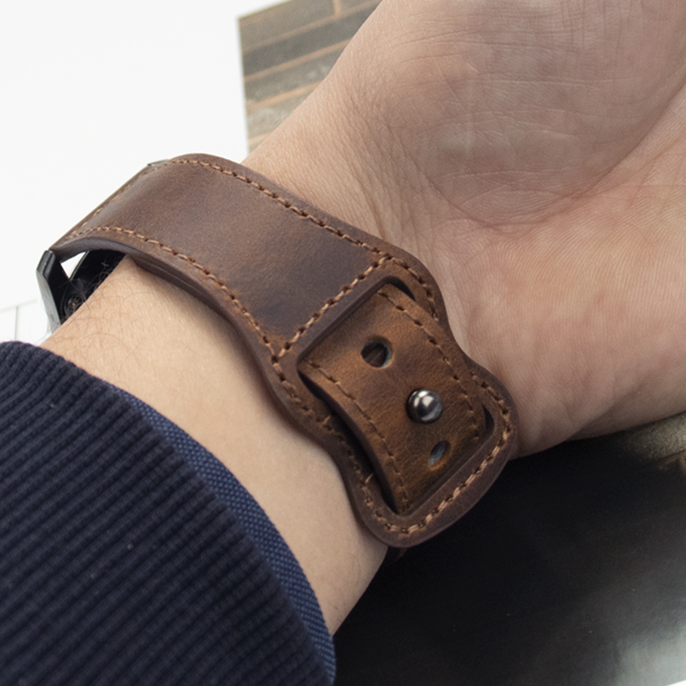 20mm 22mm Genuine Leather Watc - Smartwatch Accessories Shop 리뷰 및 가격