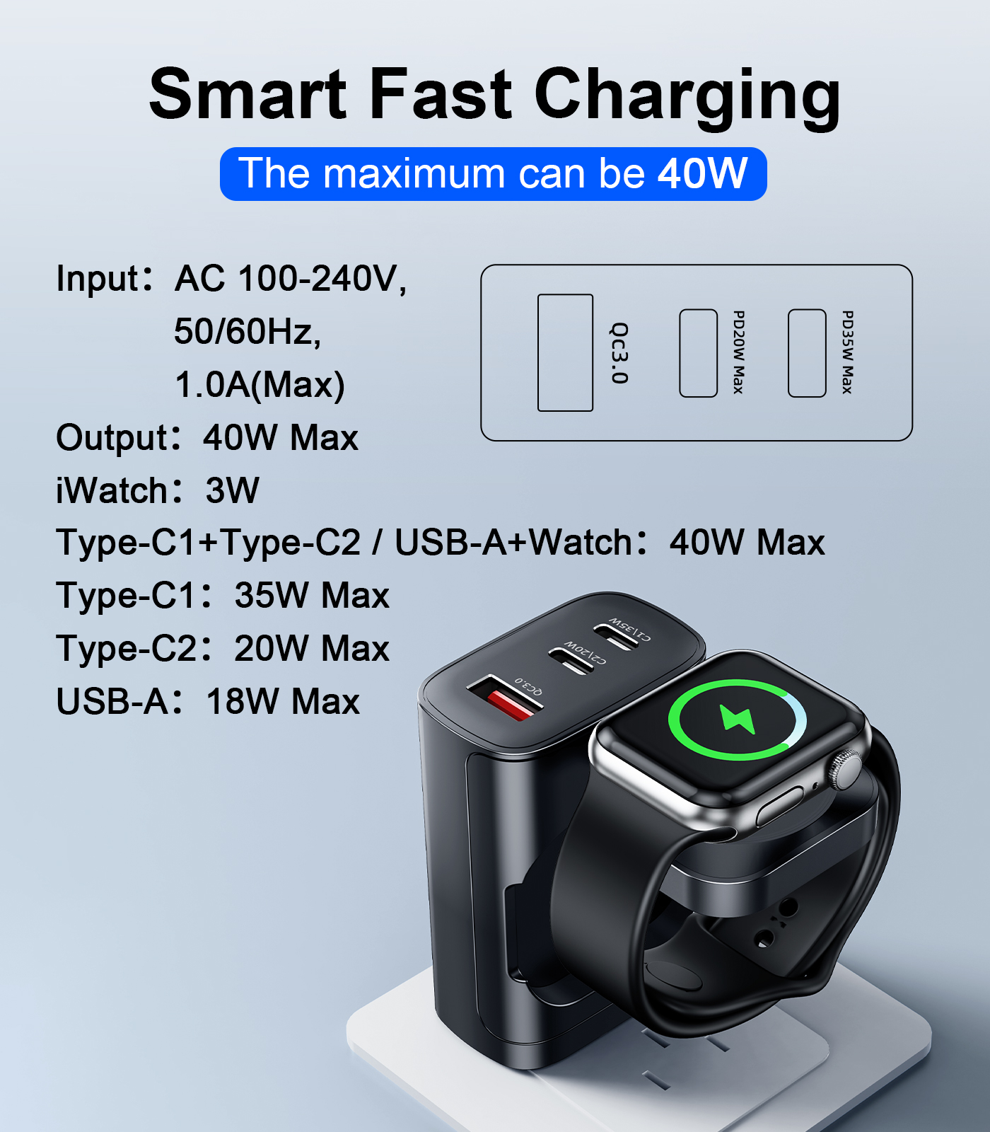 Eary 40W for Apple Charging Bl - Wireless Charger Watch 리뷰 및 가격