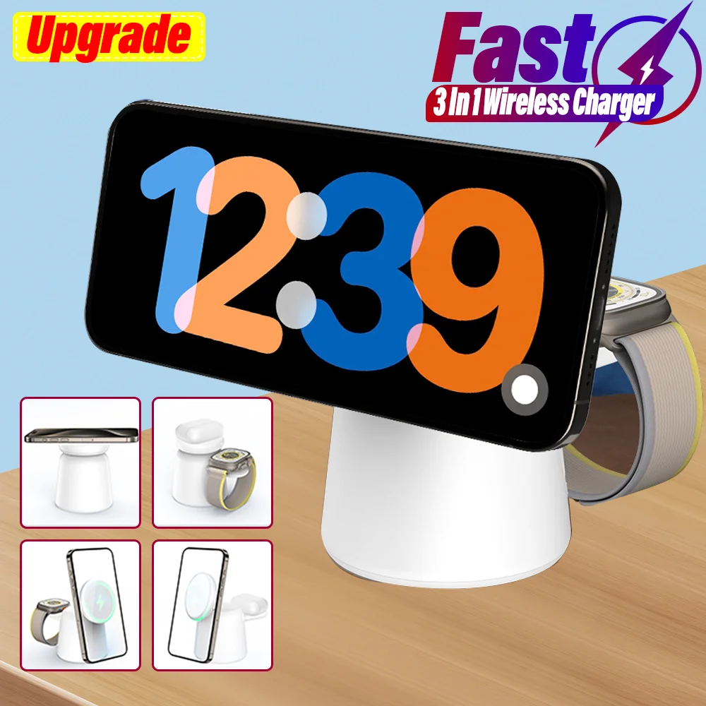 3 in 1 Magnetic Wireless Charg - Wireless Charger Watch 리뷰 및 가격
