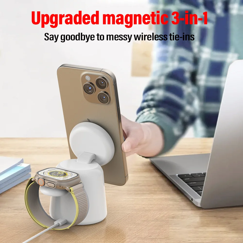 3 in 1 Magnetic Wireless Charg - Wireless Charger Watch 리뷰 및 가격