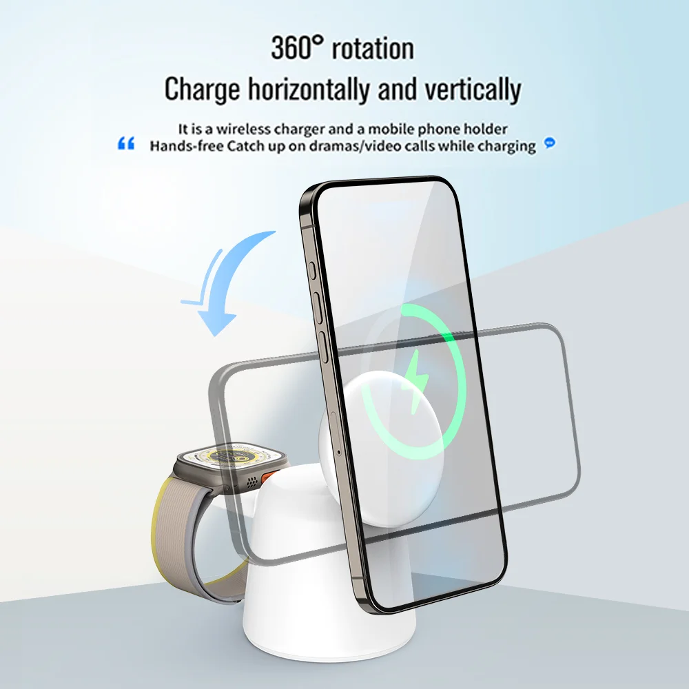3 in 1 Magnetic Wireless Charg - Wireless Charger Watch 리뷰 및 가격