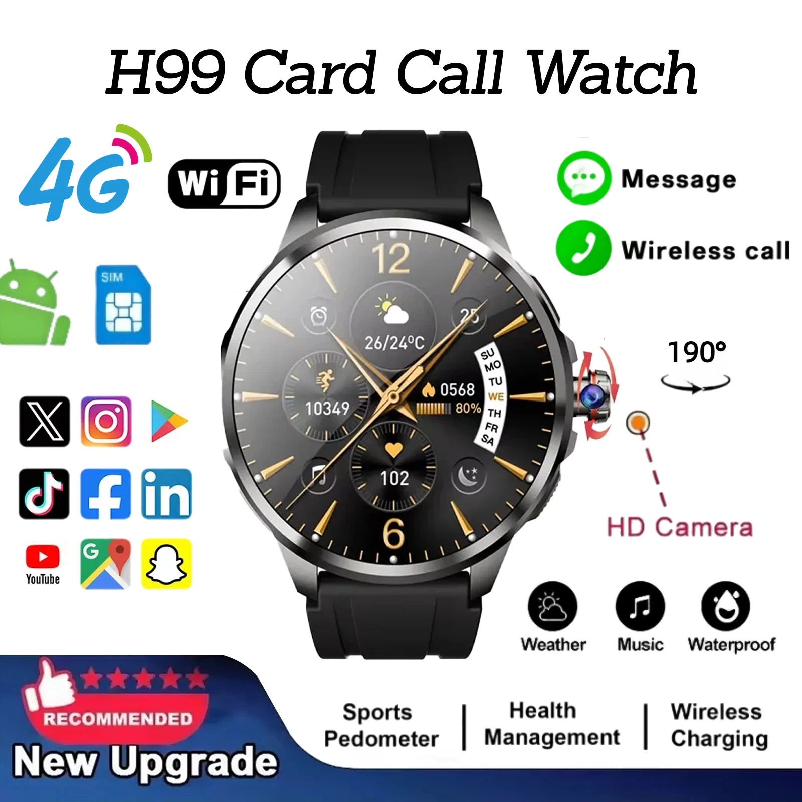 H99 Smart Watch Android Watche - Smartwatch Nexus 리뷰 및 가격