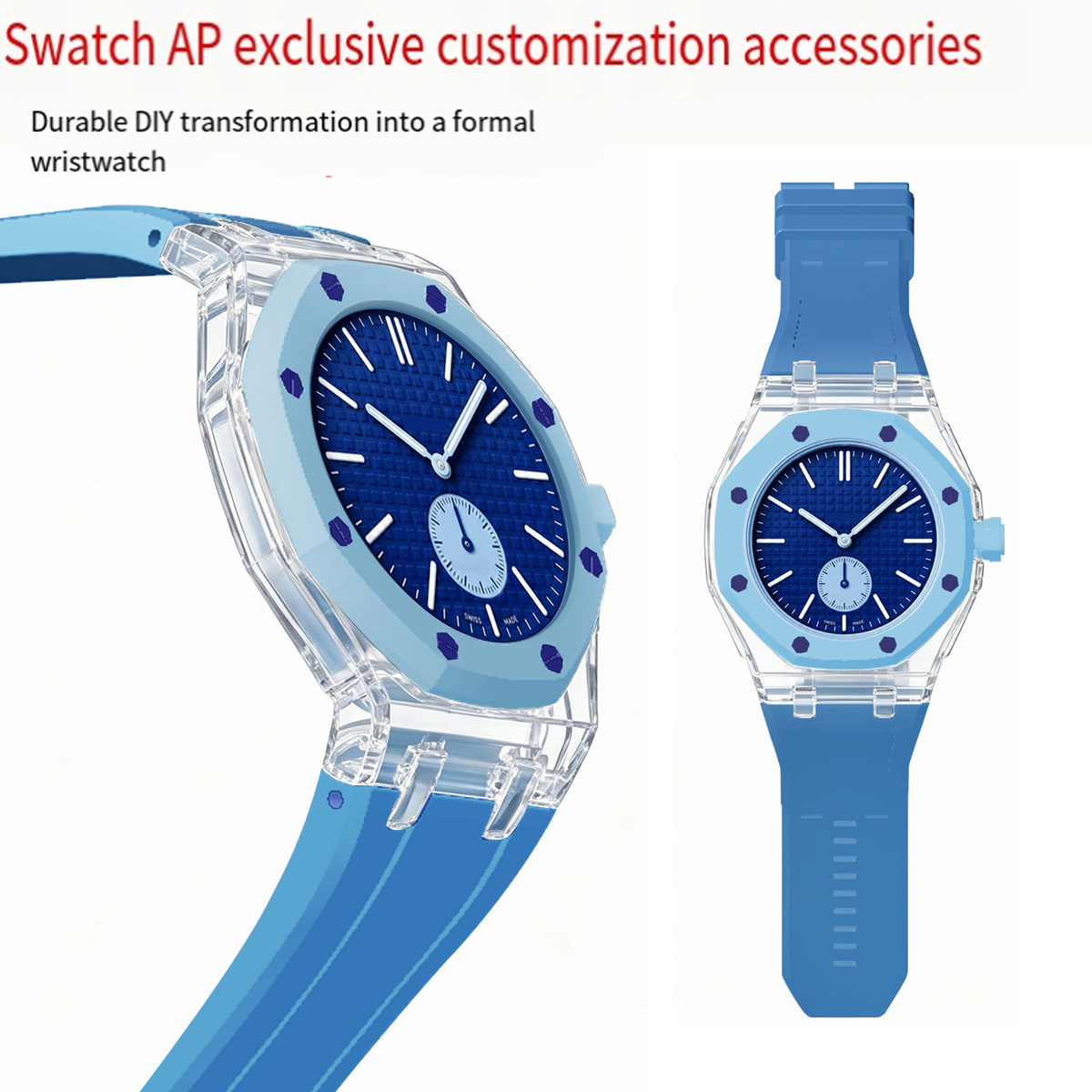 For AP Swatch Co branded Modif - Silicone Band Replacement 리뷰 및 가격