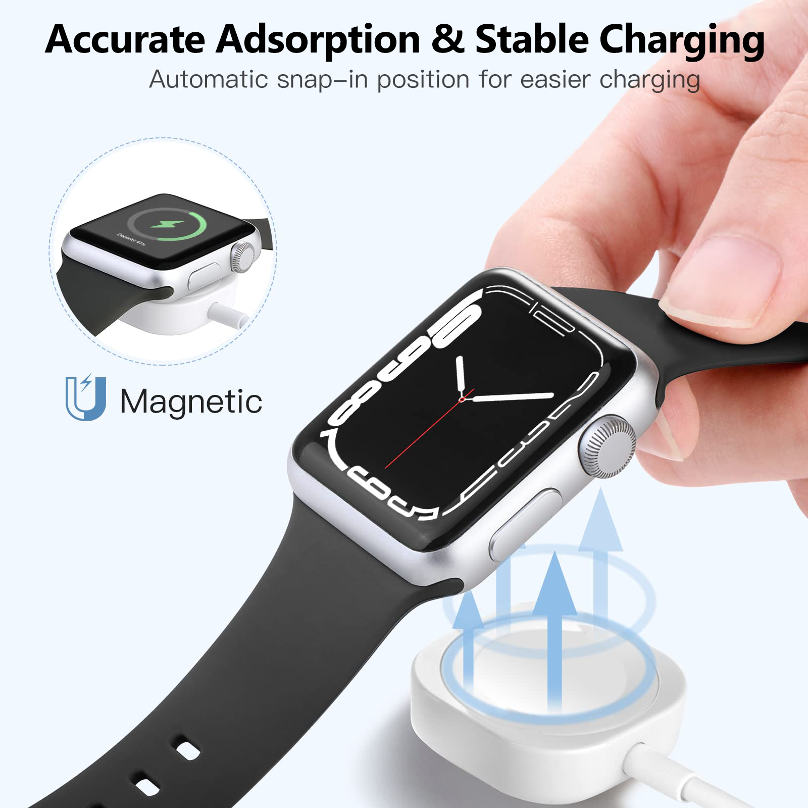 2 in 1 Magnetic Wireless USB A - Wireless Charger Watch 리뷰 및 가격