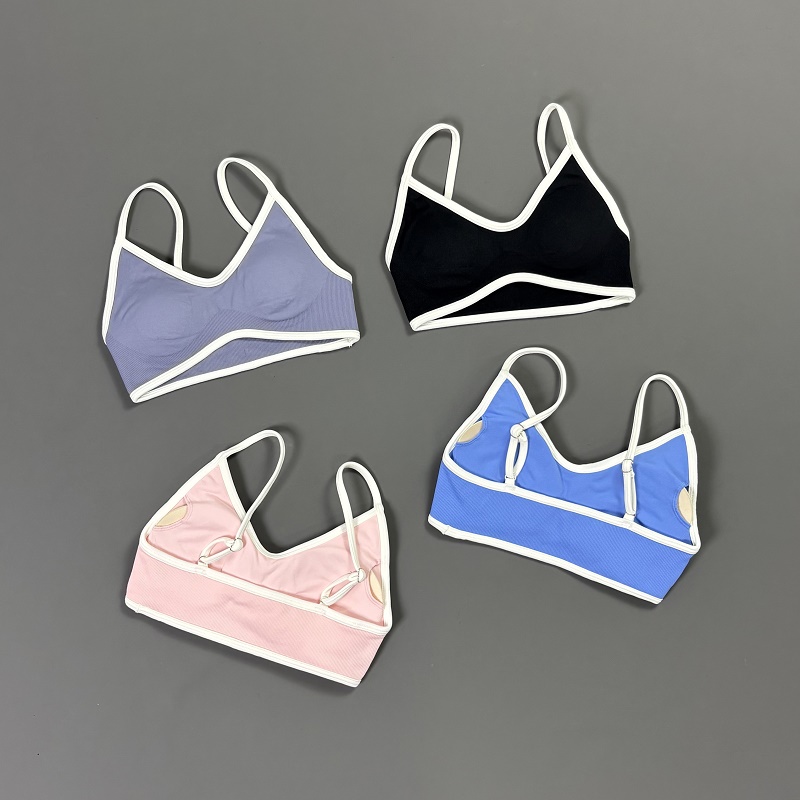 Women Contrastline Yoga Bra V  - Rugged Sport Strap 리뷰 및 가격