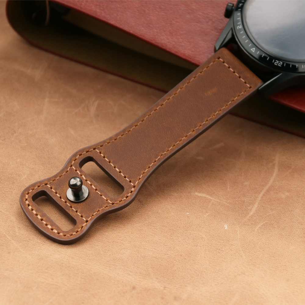 22mm Band Genuine Leather Watc - Smartwatch Accessories Shop 리뷰 및 가격