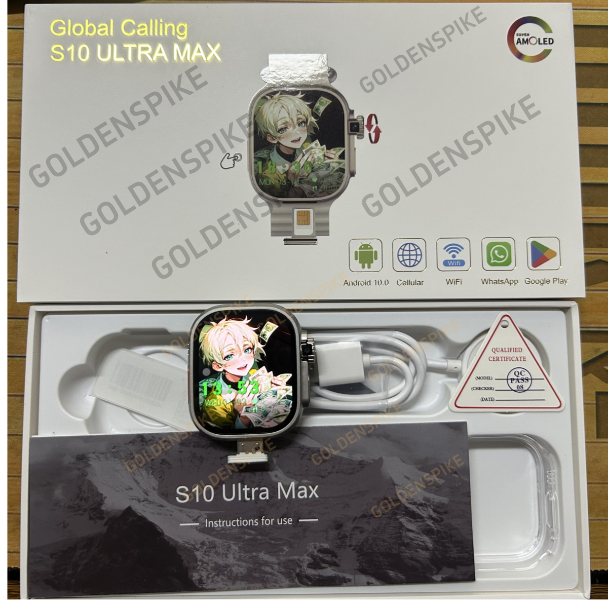 GOLDENSPIKE S10 Ultra MAX 4G S - Smartwatch Nexus 리뷰 및 가격