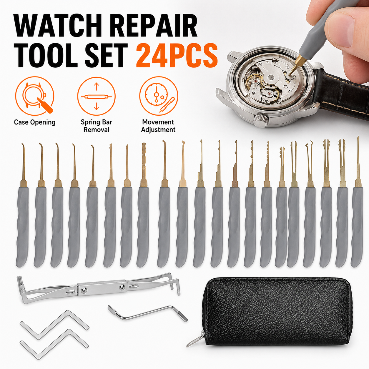 24PCS Professional Watchmaker  - Tool Kit Strap Change 리뷰 및 가격