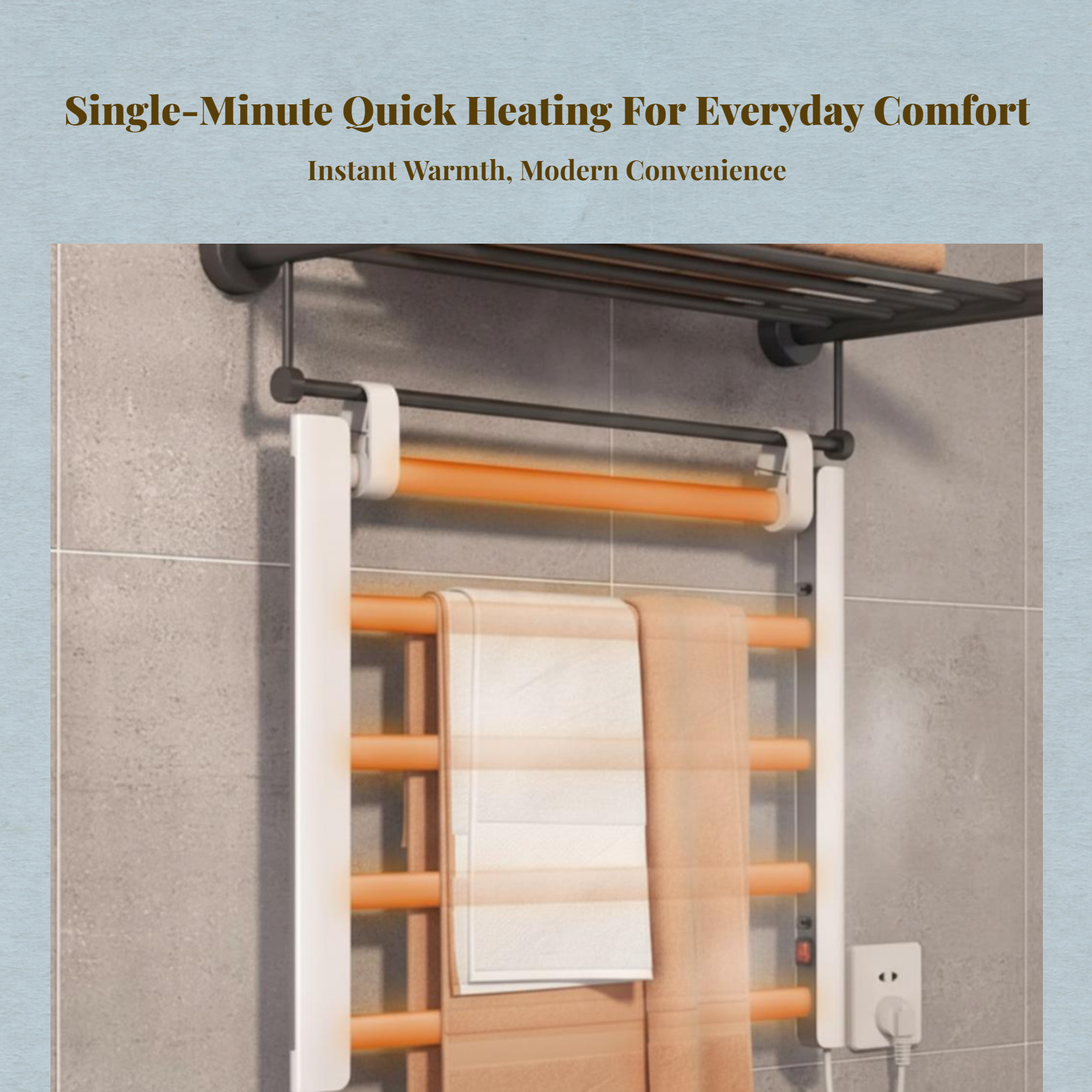 Electric Towel Warmer Aluminum - Smart Accessories 리뷰 및 가격