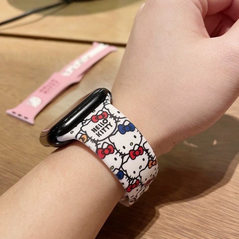 Anime Sanrio Cute Hello Kitty  - Silicone Band Replacement 리뷰 및 가격