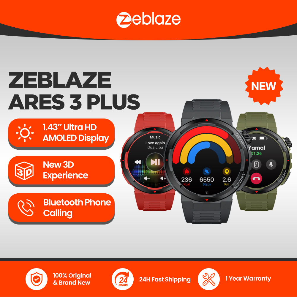 New Zeblaze Ares 3 Plus 1.43'' - Smartwatch X12 리뷰 및 가격