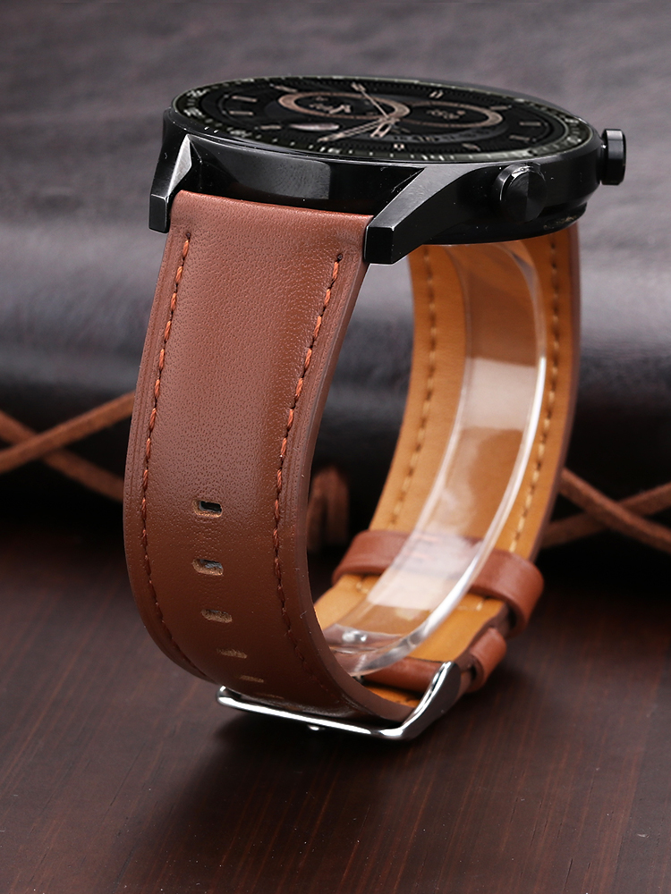 22mm Genuine Leather Watch Ban - Smartwatch Accessories Shop 리뷰 및 가격