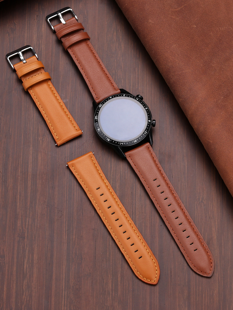 22mm Genuine Leather Watch Ban - Smartwatch Accessories Shop 리뷰 및 가격