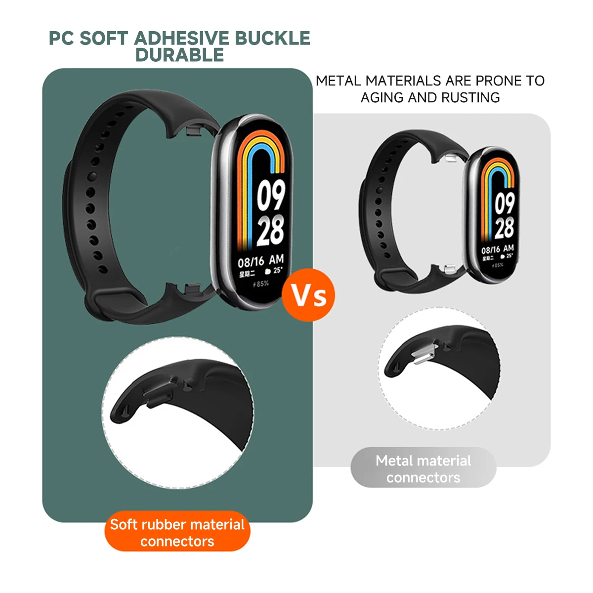 Strap for Xiaomi Mi Band 9/9 N - Silicone Band Replacement 리뷰 및 가격