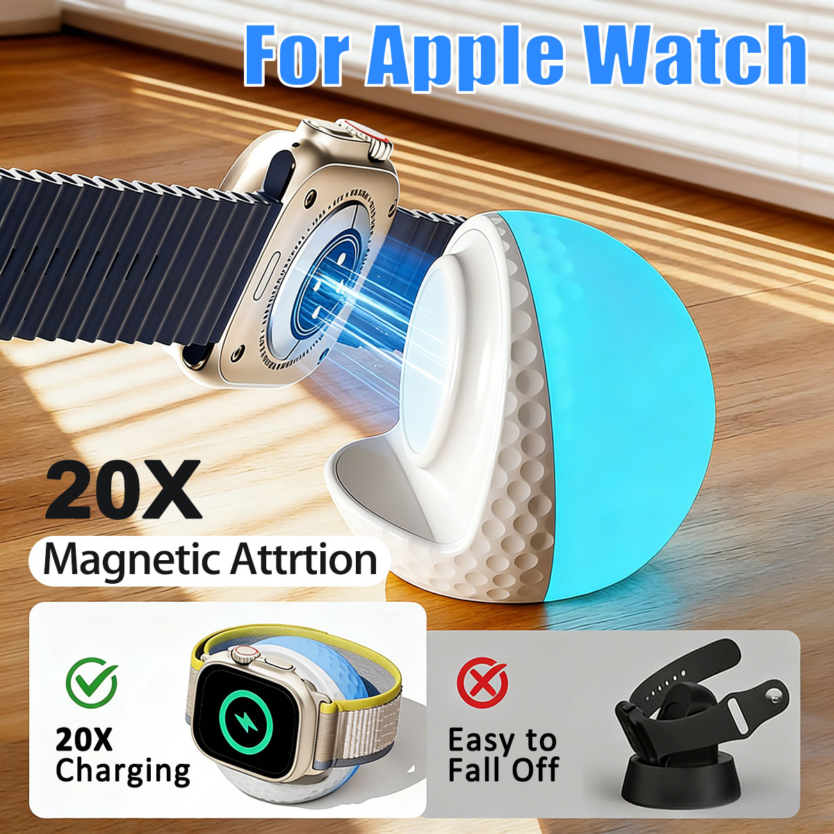 Portable RGB Lighting Wireless - Wireless Charger Watch 리뷰 및 가격