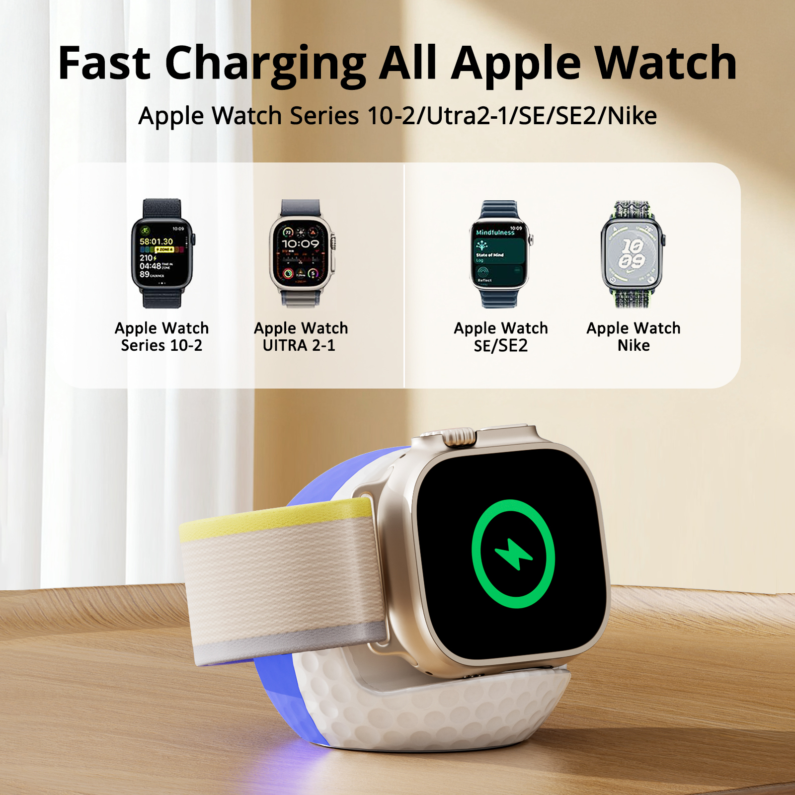 Portable RGB Lighting Wireless - Wireless Charger Watch 리뷰 및 가격