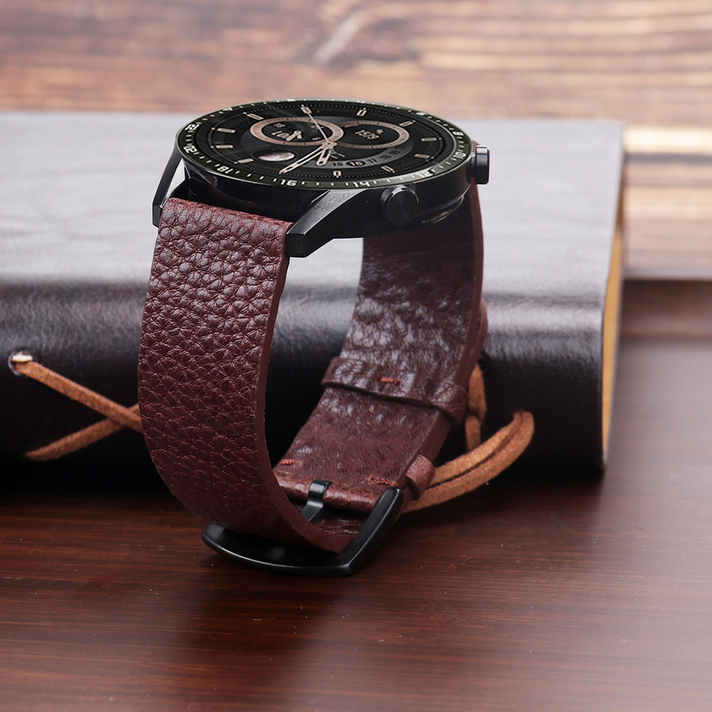 22mm Genuine Calfskin Leather  - Smartwatch Accessories Shop 리뷰 및 가격