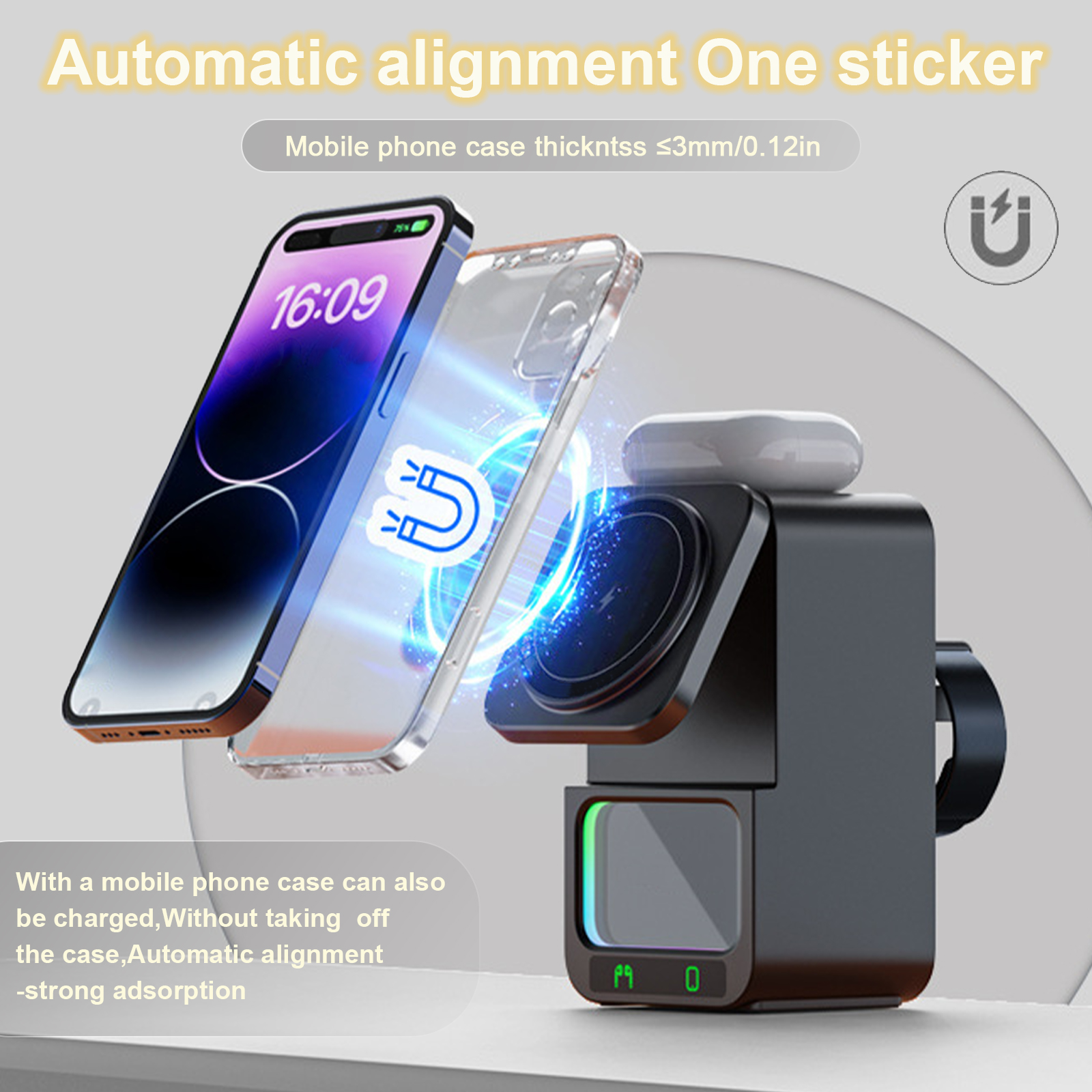 5 in 1 Bluetooth-Compatible Sp - Wireless Charger Watch 리뷰 및 가격