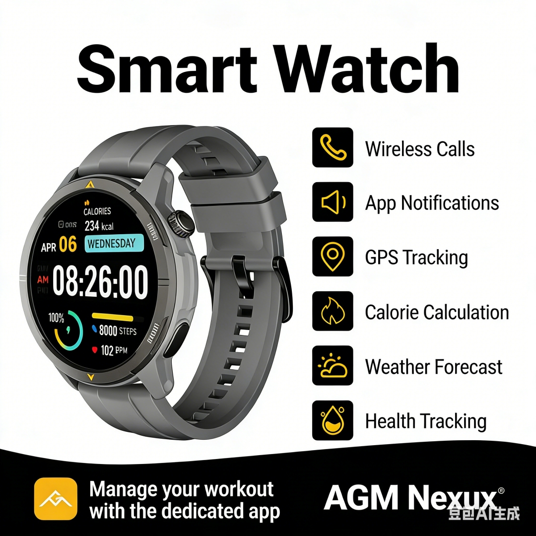 AGM Legion Smartwatch 5ATM Wat - Smartwatch Instagram 리뷰 및 가격