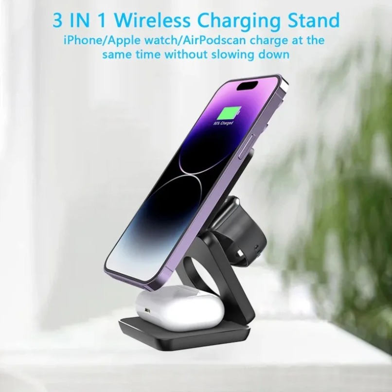 3 in 1 Foldable Magnetic Wirel - Wireless Charger Watch 리뷰 및 가격